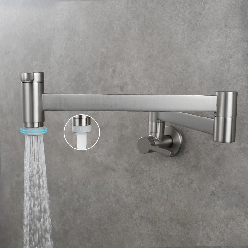 Frendorf | 1-Handgriff gebürstetes Nickel weit verbreiteter Wasserhahn 1 Loch wandmontierter Badezimmer Wasserhahn mit Messing