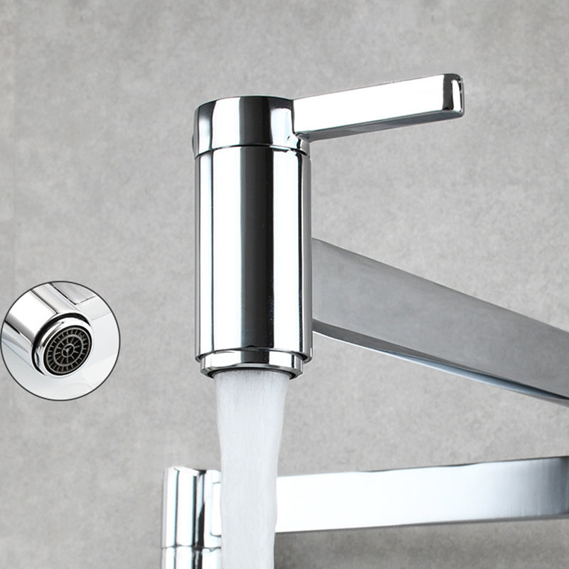 Frendorf | 1-Handgriff gebürstetes Nickel weit verbreiteter Wasserhahn 1 Loch wandmontierter Badezimmer Wasserhahn mit Messing