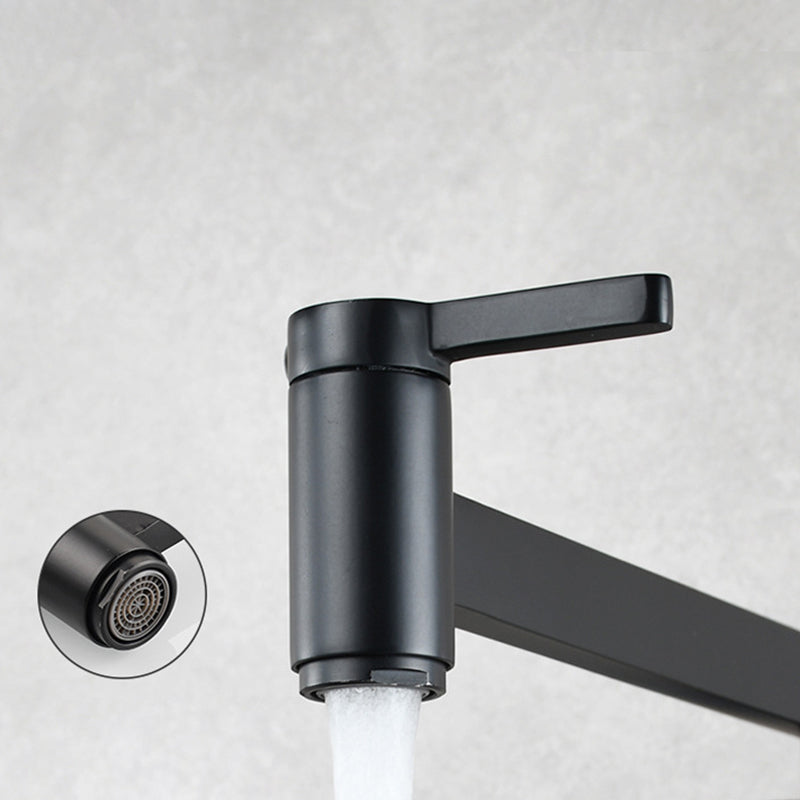 Frendorf | 1-Handgriff gebürstetes Nickel weit verbreiteter Wasserhahn 1 Loch wandmontierter Badezimmer Wasserhahn mit Messing