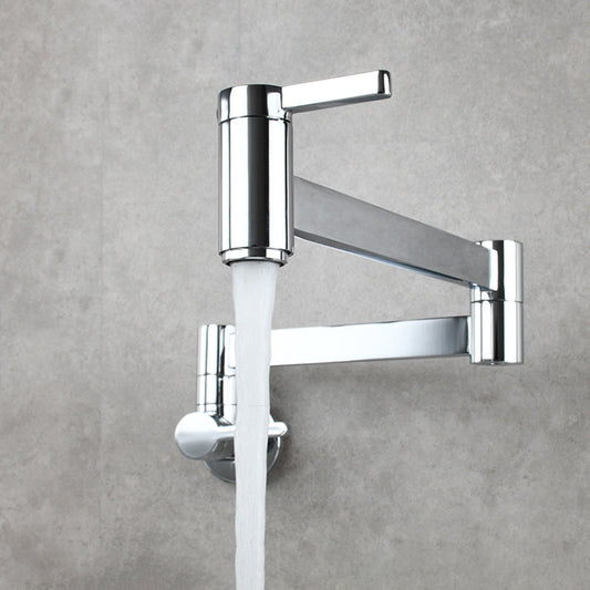 Frendorf | 1-Handgriff gebürstetes Nickel weit verbreiteter Wasserhahn 1 Loch wandmontierter Badezimmer Wasserhahn mit Messing