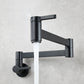 Frendorf | 1-Handgriff gebürstetes Nickel weit verbreiteter Wasserhahn 1 Loch wandmontierter Badezimmer Wasserhahn mit Messing