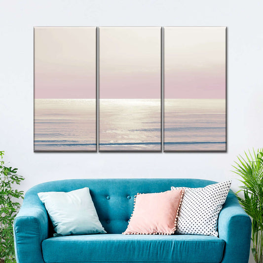 Frendorf | Mondlicht Ozean Pink Rouge I Wandkunst