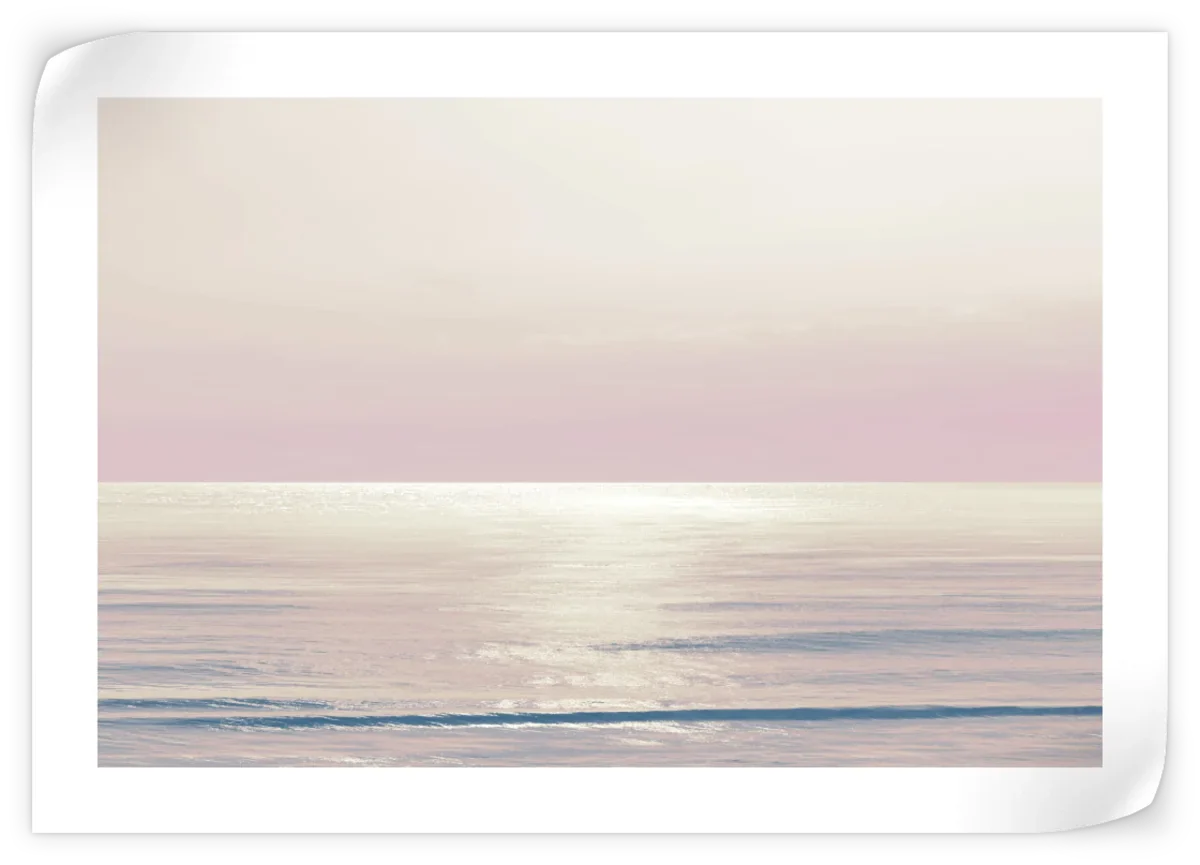 Frendorf | Mondlicht Ozean Pink Rouge I Wandkunst