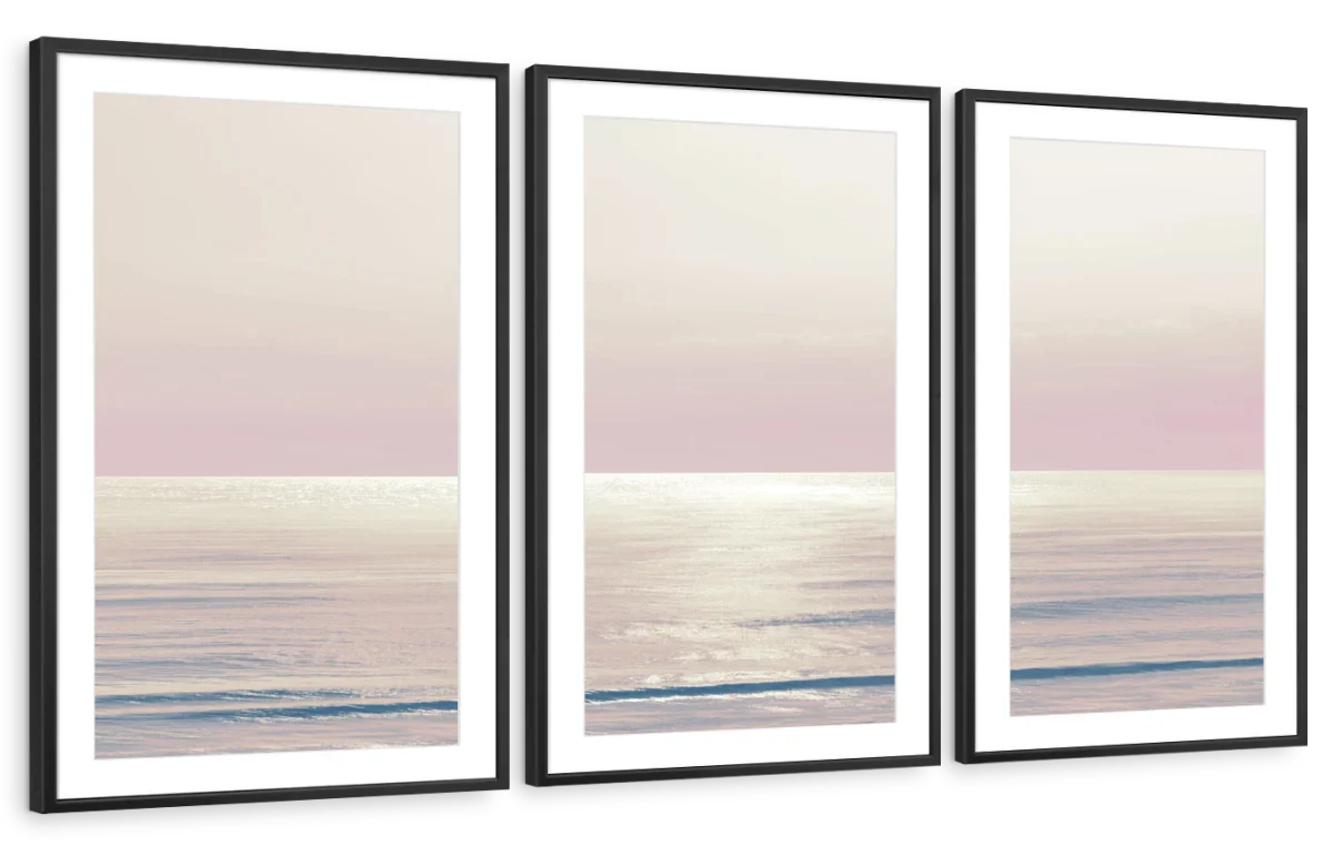 Frendorf | Mondlicht Ozean Pink Rouge I Wandkunst