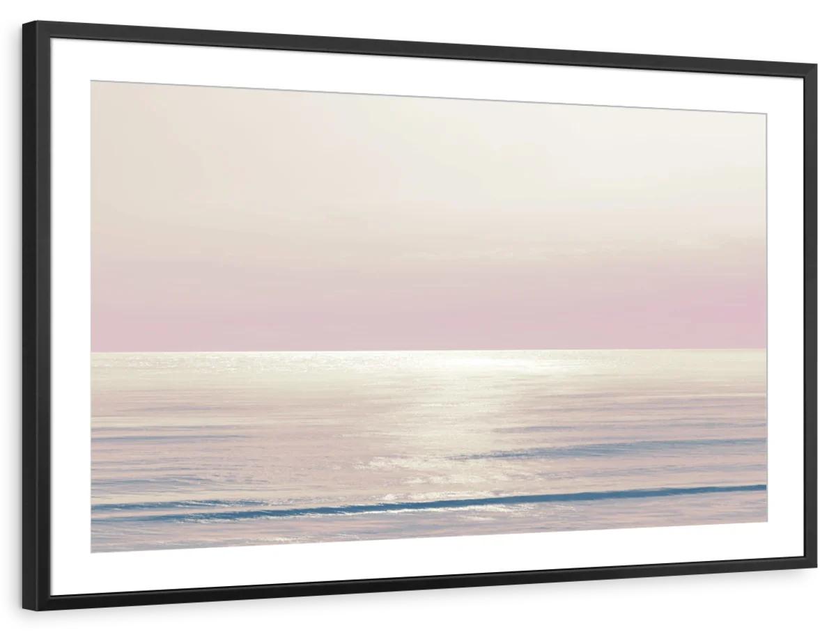 Frendorf | Mondlicht Ozean Pink Rouge I Wandkunst