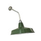 Frendorf | 12"/14" Breed 1 Peertje IJzeren Wandlamp Boerderij Groen Schuur Buitenwand Steun Met Gebogen Arm