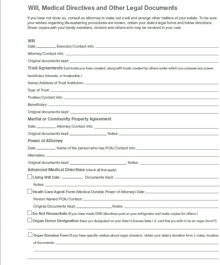 Frendorf | Dinge in Ordnung bringen, um meinen Angehörigen zu helfen, wenn ich nicht mehr da bin