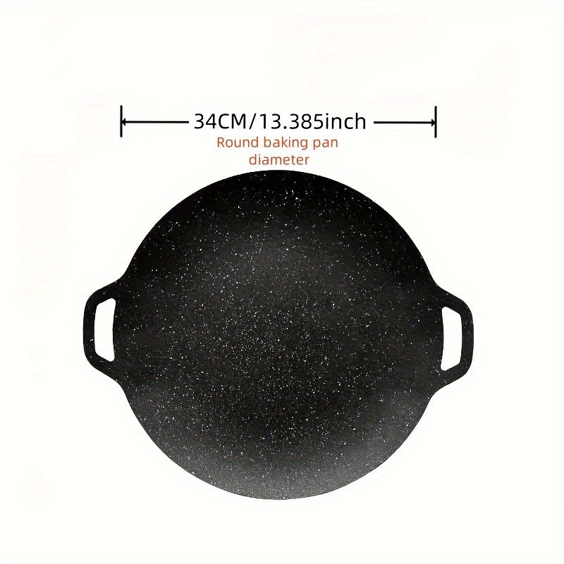 Antihaft-Gusseisen BBQ Grillpfanne – Vielseitiges und langlebiges Kochgeschirr für Fleisch, Huhn, Indoor-/Outdoor-Grillen