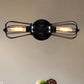 Frendorf | Zwart/Bruin Gekocht Wandlamp Antieke Stijl Smeedijzer 2 Lichten Mini Wandlamp voor Eetkamer
