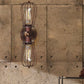 Frendorf | Zwart/Bruin Gekocht Wandlamp Antieke Stijl Smeedijzer 2 Lichten Mini Wandlamp voor Eetkamer