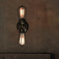 Frendorf | Zwart/Bruin Gekocht Wandlamp Antieke Stijl Smeedijzer 2 Lichten Mini Wandlamp voor Eetkamer