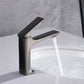 Frendorf | Moderner Badezimmer Wasserhahn Messing Tiefer Bogen Hebelgriff mit Wasserhahn Schlauch