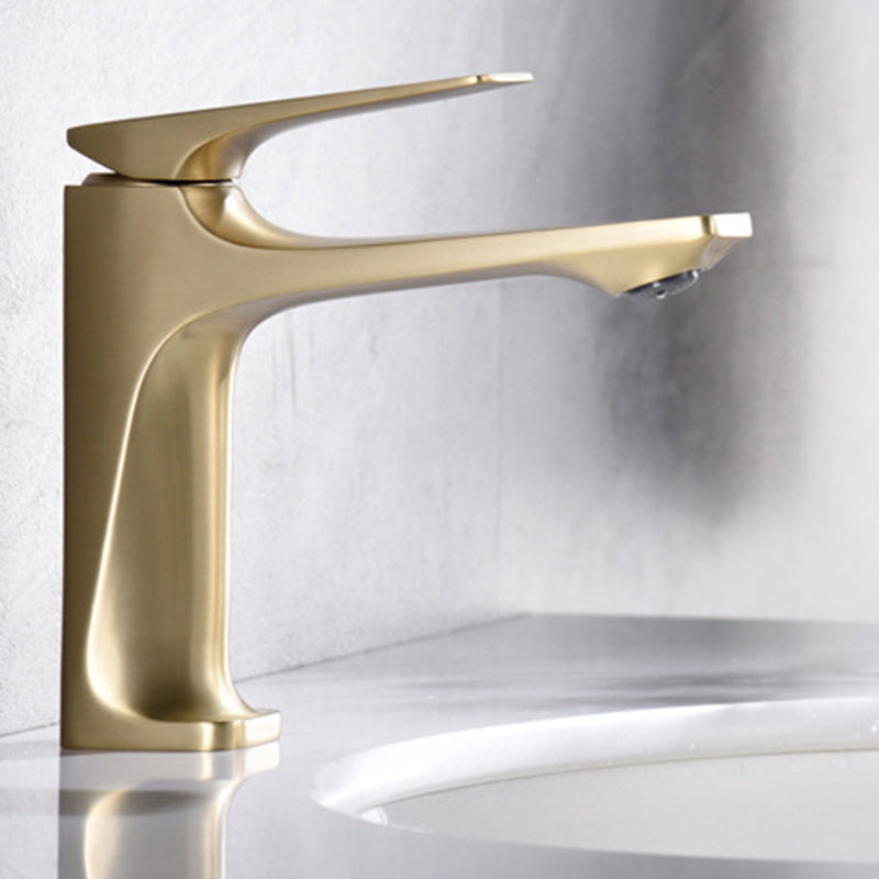 Frendorf | Moderner Badezimmer Wasserhahn Messing Tiefer Bogen Hebelgriff mit Wasserhahn Schlauch