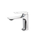 Frendorf | Moderner Badezimmer Wasserhahn Messing Tiefer Bogen Hebelgriff mit Wasserhahn Schlauch