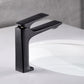Frendorf | Moderner Badezimmer Wasserhahn Messing Tiefer Bogen Hebelgriff mit Wasserhahn Schlauch
