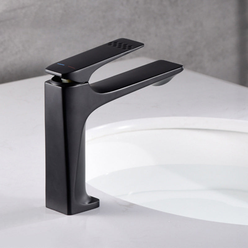 Frendorf | Moderner Badezimmer Wasserhahn Messing Tiefer Bogen Hebelgriff mit Wasserhahn Schlauch