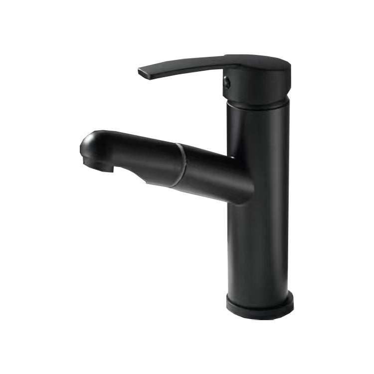 Frendorf | Ausziehbarer einfacher Badezimmer-Waschtischarmatur 1 Loch Einhebelarmatur