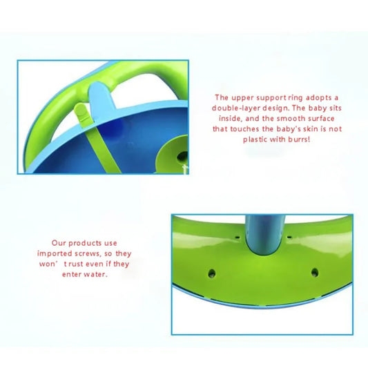 Frendorf | Baby Badesitz mit Rückenlehne – Rutschfester Badewannensitz für Kleinkinder