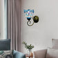 Frendorf | Mini Wandleuchte Tiffany-Stil Buntglas Einzelne Licht Wandmontage Licht für Schlafzimmer