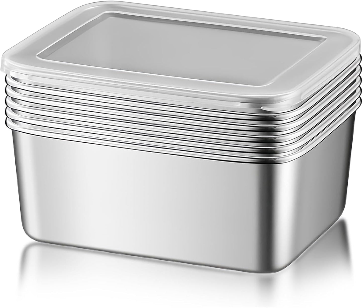 Frendorf | Aufbewahrungsbox Lebensmittelaufbewahrungsboxen Backofen Gefrierschrank Geschirrspüler sicher BPA-frei 6er-Pack