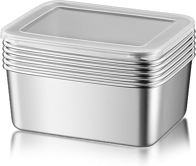 Frendorf | Aufbewahrungsbox Lebensmittelaufbewahrungsboxen Backofen Gefrierschrank Geschirrspüler sicher BPA-frei 6er-Pack