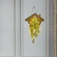 Frendorf | Houten Huis Vormige Wandlamp Moderne Bloem/Plant Accent Snoer Licht voor Café Thee Winkel