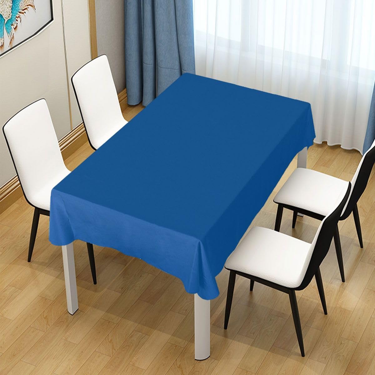 Frendorf | 100% Baumwolle Pastoral Tischläufer – 50x300cm, Himmelblau, Weich & Langlebig, Landhaus Esszimmertisch Dekor, Rustikaler Boho Stil, Maschinenwaschbar, Perfekt für Zuhause, Hochzeiten, Partys & Feiertagsdekorationen
