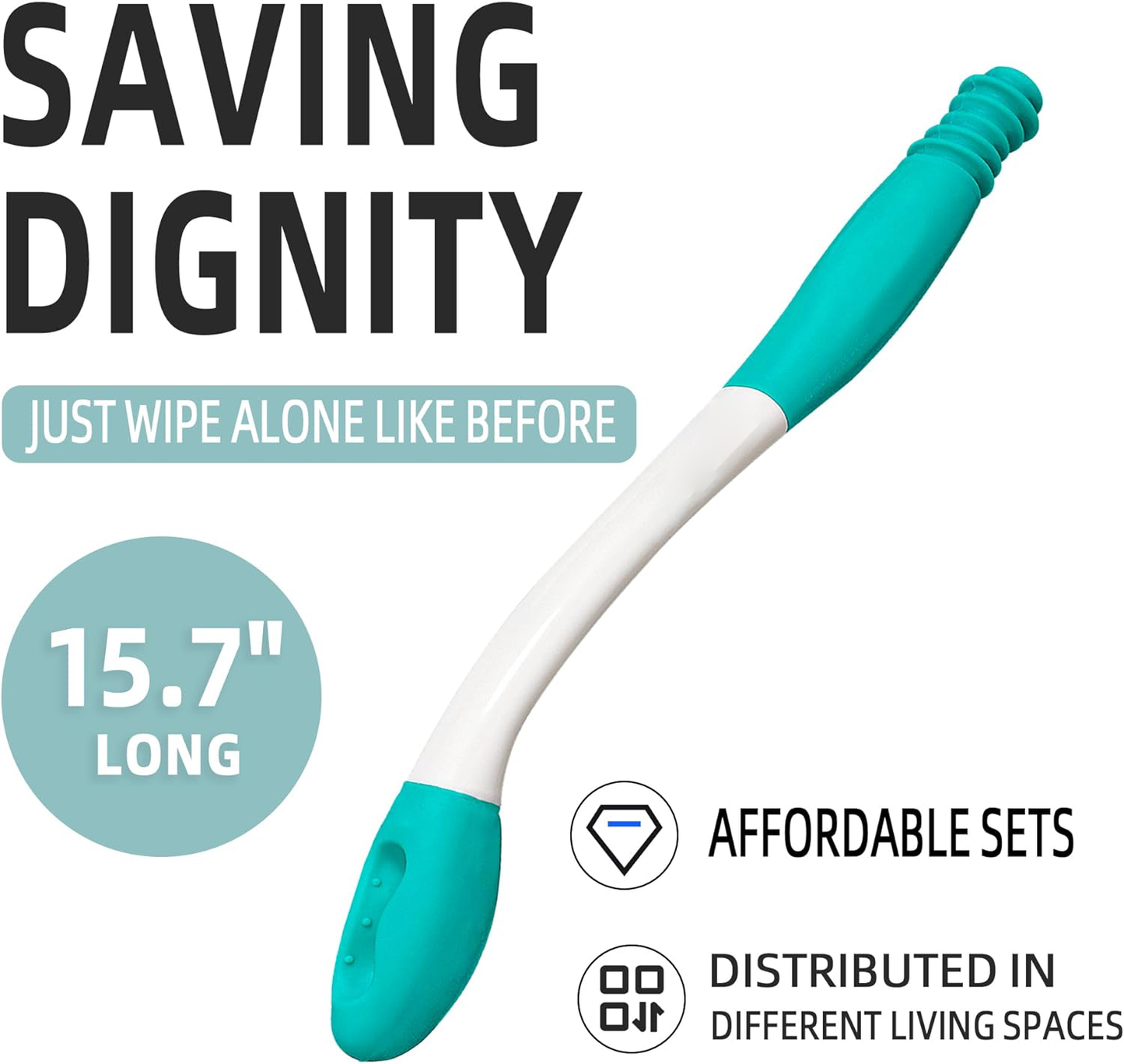 Frendorf | 2 Stück Toilettenhilfe zum Abwischen Lange Reichweite Komfort Gesäßwischer Werkzeuge