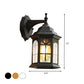 Frendorf | 1-Head Castle Wandleuchte Landhaus Weiß/Schwarz/Messing Aluminium Wandmontierte Lampe mit Klarglas-Schirm