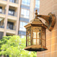 Frendorf | 1-Head Castle Wandleuchte Landhaus Weiß/Schwarz/Messing Aluminium Wandmontierte Lampe mit Klarglas-Schirm