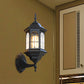 Frendorf | Kasteelvorm Aluminium Wandverlichting Platteland 1-Lamp Buiten Wandlamp Sconces in Wit/Zwart/Messing