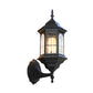 Frendorf | Kasteelvorm Aluminium Wandverlichting Platteland 1-Lamp Buiten Wandlamp Sconces in Wit/Zwart/Messing