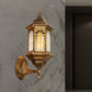 Frendorf | Kasteelvorm Aluminium Wandverlichting Platteland 1-Lamp Buiten Wandlamp Sconces in Wit/Zwart/Messing