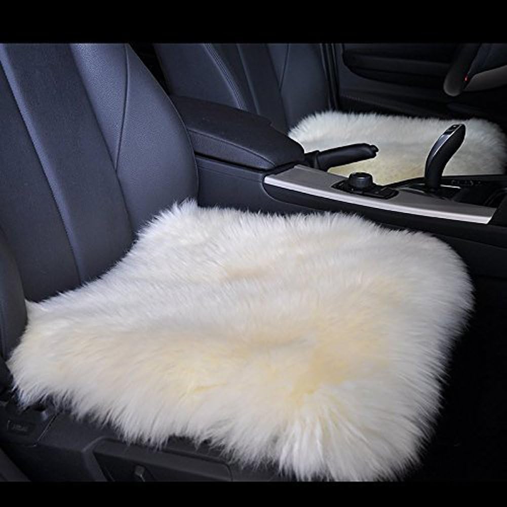 Frendorf | 35×35cm echte Lambswool Stuhlkissen – weiches und luxuriöses Sitzkissen, aus echter Wolle für Wärme und Komfort, atmungsaktiv und langlebig, perfekt für Esszimmerstühle, Bürositze oder Wohnkultur, erhältlich in mehreren Stückzahlen.