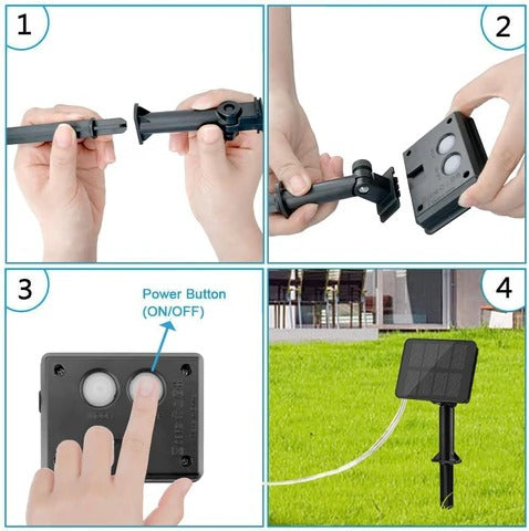 Frendorf | 300 LED Lumify Solar Feenlichter - Warmweiße Lichter für Gartendekoration