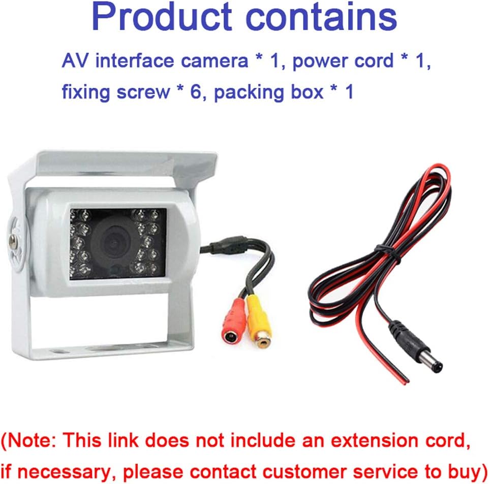 Frendorf | Lkw-Rückfahrkamera 12V/24V mit 18 LED IR-Nachtsicht IP68