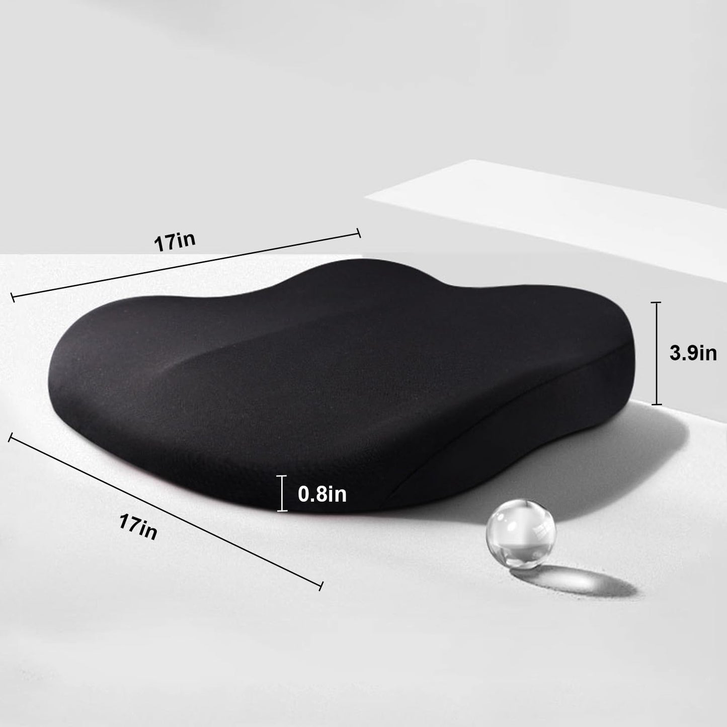 Frendorf | Autokissen BoostSit – Ergonomisches Sitzkissen mit Memory-Schaum