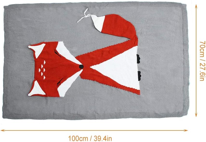 Frendorf | Baby Strickdecke mit Tiermotiv – Kuscheldecke mit 3D-Design für Kinder