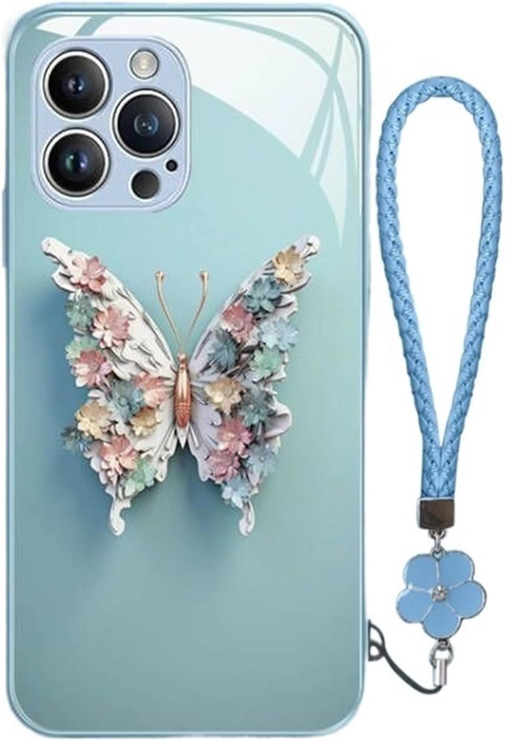 Frendorf | 3D-Schmetterlingsglas für iPhone | Eleganter Schutz in 3D | 1+1 GRATIS