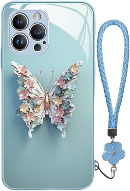 Frendorf | 3D-Schmetterlingsglas für iPhone | Eleganter Schutz in 3D | 1+1 GRATIS