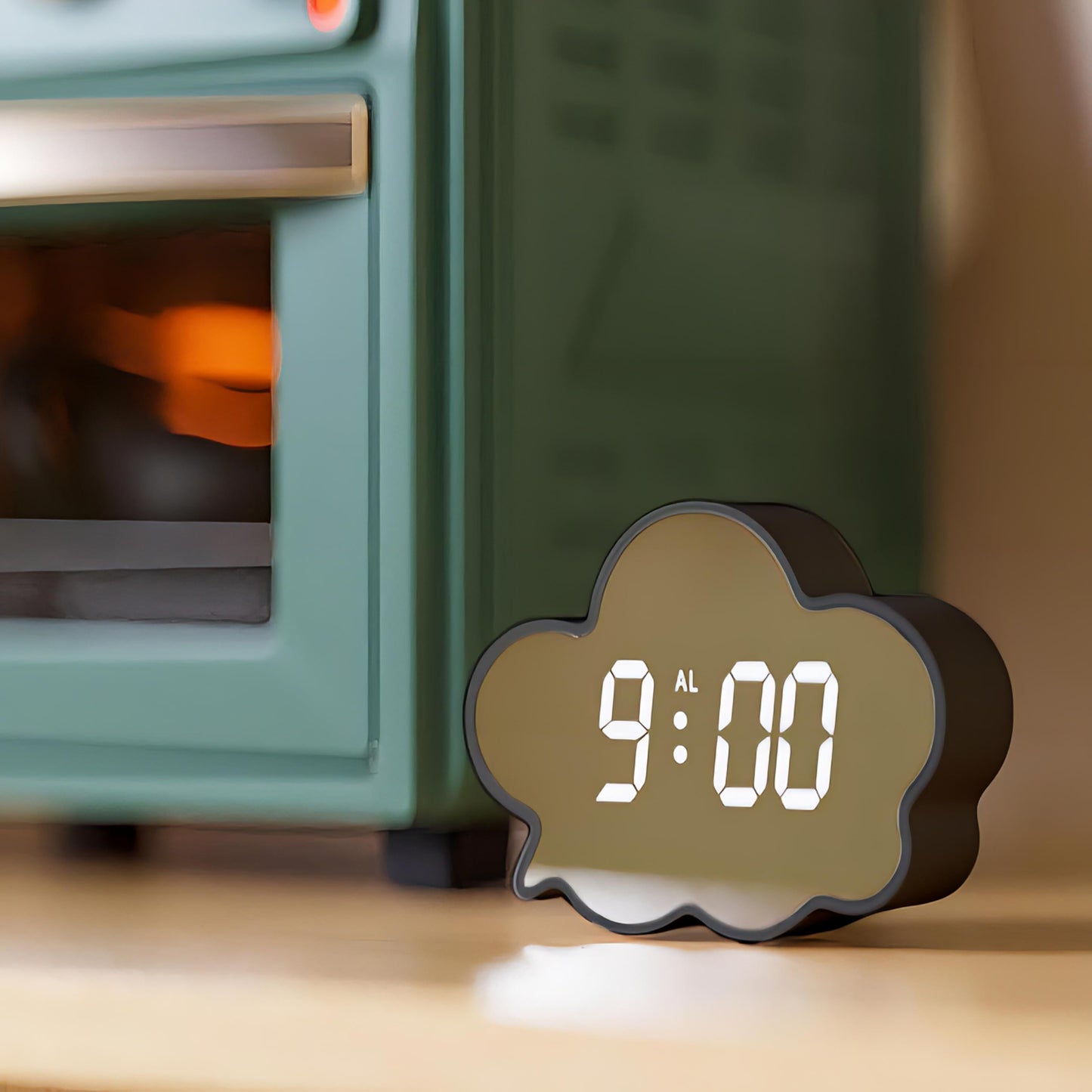 Cloud Mirror Wecker