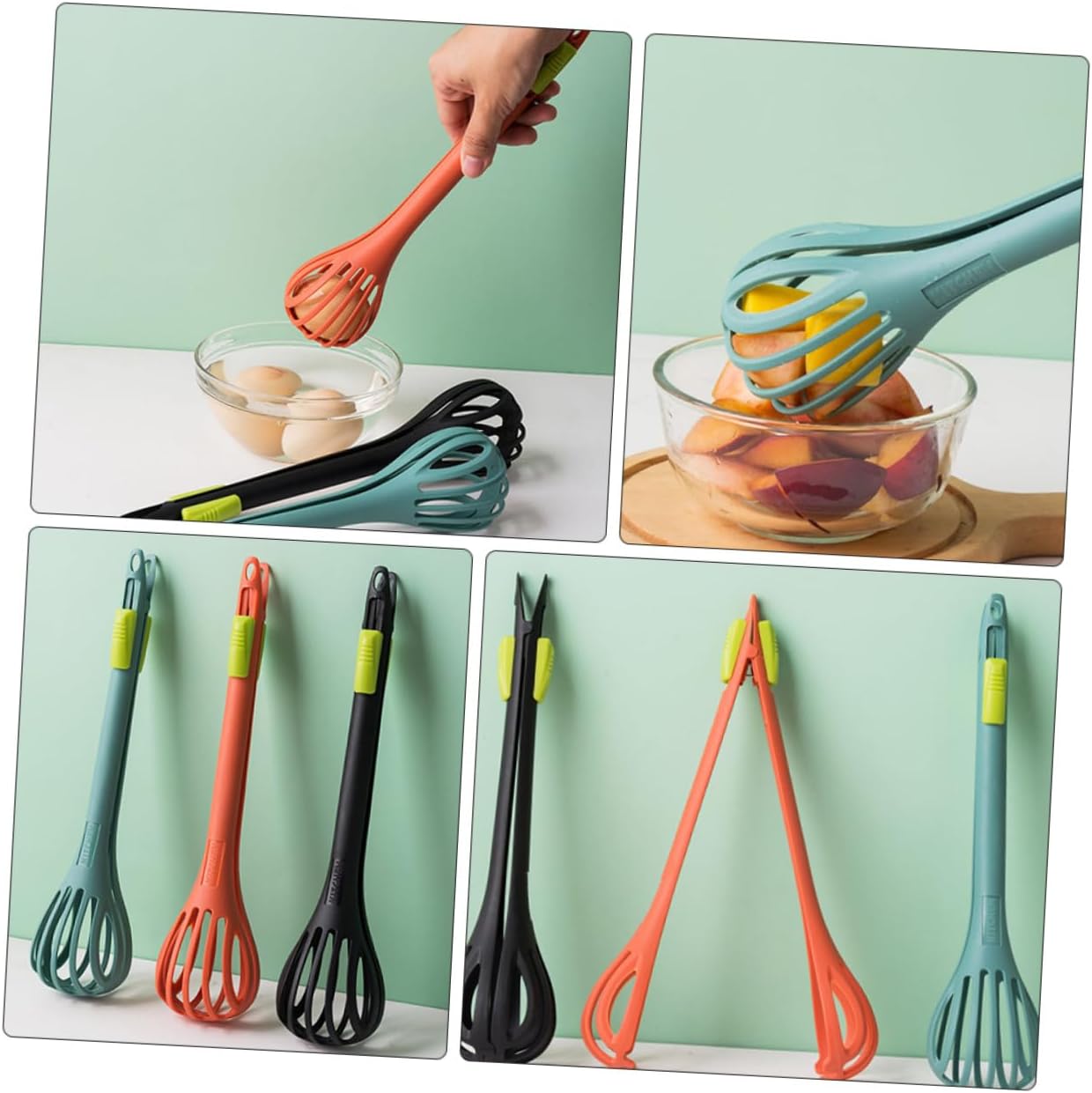 Frendorf | 2 Stück Nylon Küchenzange Schneebesen Mixer