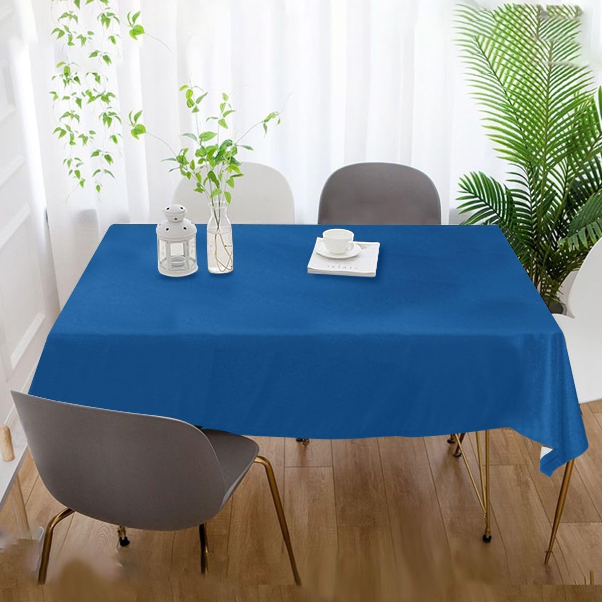 Frendorf | 100% Baumwolle Pastoral Tischläufer – 50x300cm, Himmelblau, Weich & Langlebig, Landhaus Esszimmertisch Dekor, Rustikaler Boho Stil, Maschinenwaschbar, Perfekt für Zuhause, Hochzeiten, Partys & Feiertagsdekorationen