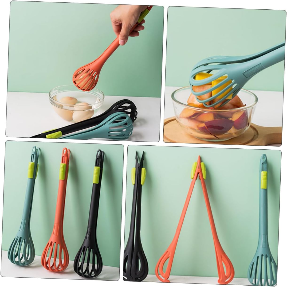 Frendorf | 2 Stück Nylon Küchenzange Schneebesen Mixer