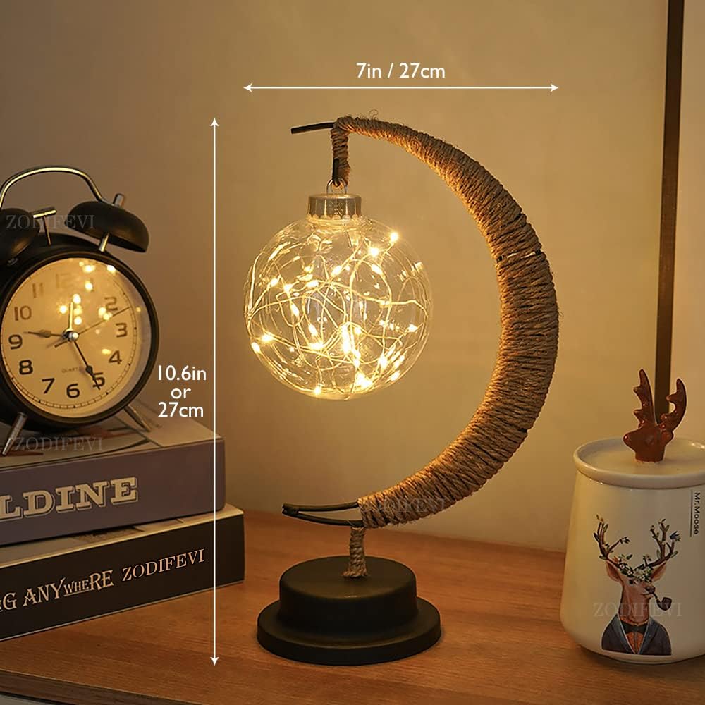 Frendorf | LunarGlow Magische Mondlampe | LED Stimmungslicht | 3D-Druck Design | Dekorative Beleuchtung für Zuhause