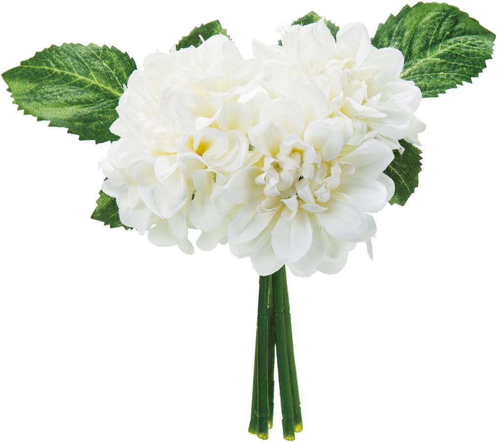 Frendorf | Bouquet Weiße Blume 30 cm - Eleganter künstlicher weißer Blumenstrauß - Perfekt für Blumenarrangements, Tischmittelpunkte, Kränze und Wohnkultur - Langlebig und pflegeleicht