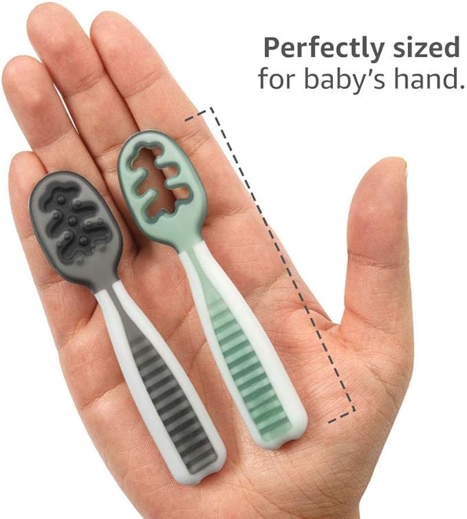 Frendorf | Baby Lernlöffel Set – Selbstlern-Besteck für Babys