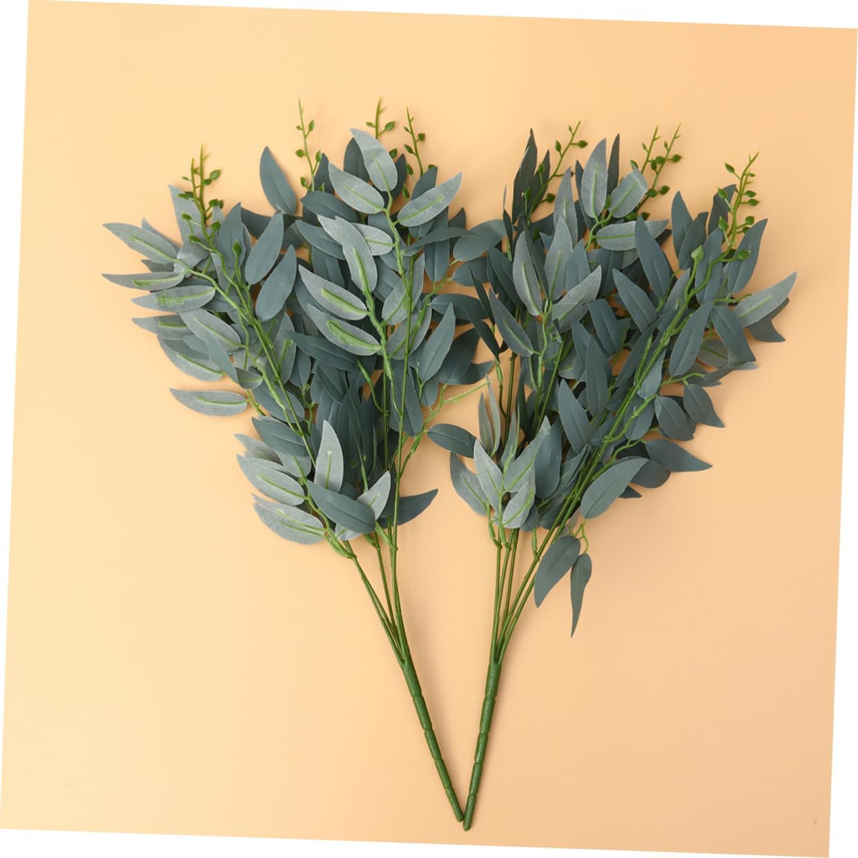 Frendorf | Blatt Spray Grau/Grün 82 cm - Realistischer künstlicher Blattstängel mit grauen und grünen Tönen - Perfekt für florale Arrangements, Kränze, Bouquets und Wohnkultur - Langanhaltend und pflegeleicht