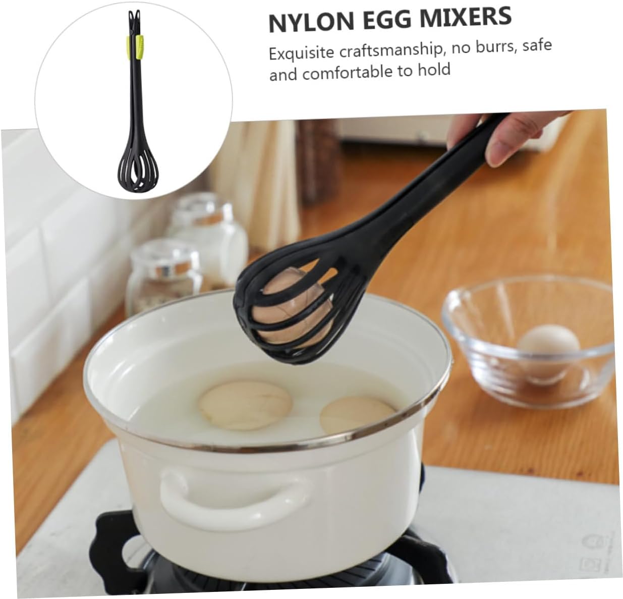 Frendorf | 2 Stück Nylon Küchenzange Schneebesen Mixer