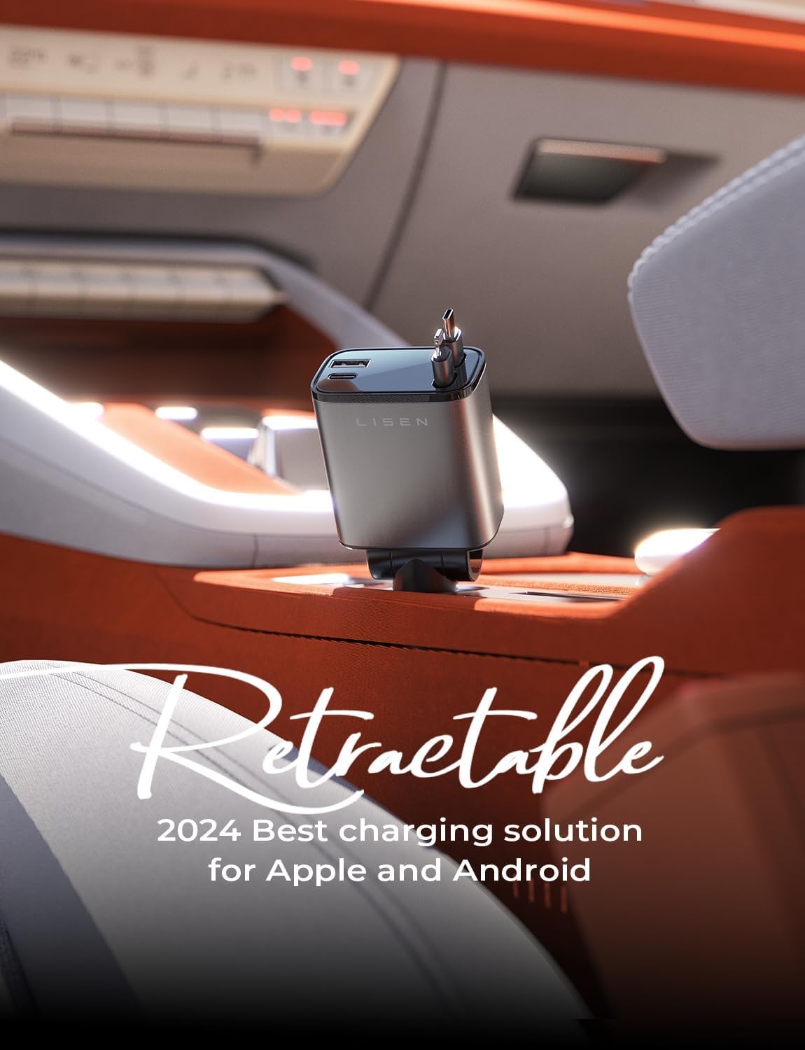 Frendorf | Ausziehbares Auto-Ladegerät 69W USB C